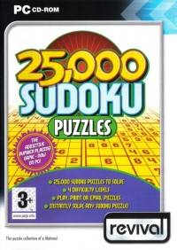25,000 Sudoku Puzzles - Revival Box Art