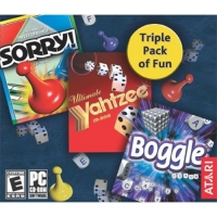 Sorry! / Boggle / Yahtzee Box Art