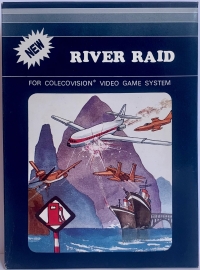 River Raid (blue box) Box Art