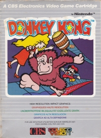 Donkey Kong (ECC 241101) Box Art