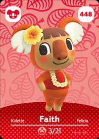 Animal Crossing #448 Faith Box Art