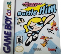 Powerpuff Girls, The: Battle Him (Game Boy Color and Game Boy Advance Systems) Box Art