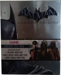 Batman: Arkham Origins - Exclusive Steel Pack Box Art