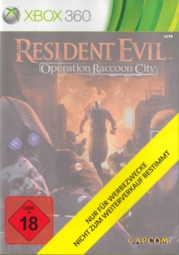 Resident Evil: Operation Raccoon City (Nicht zum Weiterverkauf Bestimmt) Box Art