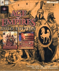 Age of Empires: Gold Edition (1298 Part No. X04-03870) Box Art