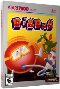 Dig Dig (silver box / Atari+ Platform) Box Art