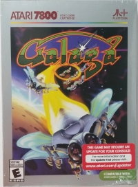 Galaga (silver box / Atari+ Platform) Box Art
