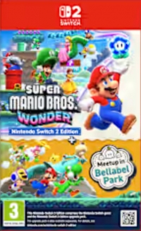 Super Mario Bros. Wonder – Nintendo Switch 2 Edition + Meetup at Bellabel Park Box Art