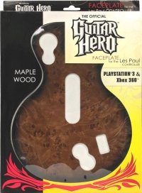 RedOctane The Official Guitar Hero Faceplate for the Les Paul Controller (Maple Wood) Box Art