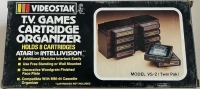 Videostak T.V. Games Cartridge Organizer Box Art