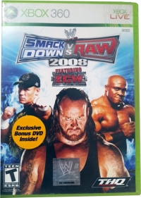 WWE SmackDown vs. Raw 2008 (Bonus DVD) Box Art