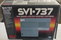 SVI MSX Modem w/RS-232 Interface Cartridge Box Art