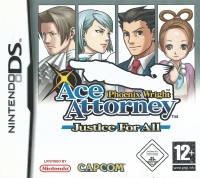 Phoenix Wright: Ace Attorney: Justice for All [DE][FR][NL] Box Art