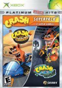 Crash Superpack: Crash: The Wrath of Cortex / Crash: Nitro Kart - Platinum Family Hits Box Art