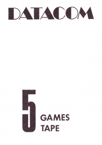5 Games Tape (Datacom Publications) Box Art