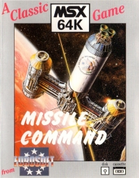Missile Command (cassette) Box Art