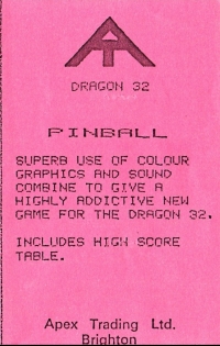 Pinball (Apex Trading) Box Art