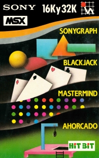 Sony Graph / Black Jack / Master Mind / Ahorcado Box Art