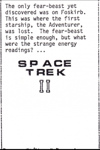 Space Trek II Box Art