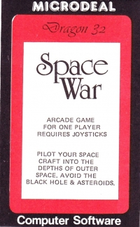 Space War (text cover) Box Art