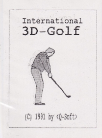 International 3D-Golf Box Art