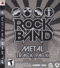Rock Band: Metal Track Pack Box Art