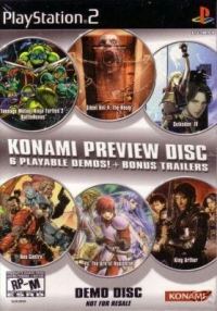 Konami Preview Disc Box Art
