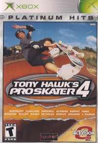 Tony Hawk's Pro Skater 4 - Platinum Hits Box Art