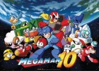 Mega Man 10 Wall Scroll Box Art