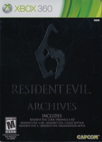 Resident Evil 6 Archives Box Art