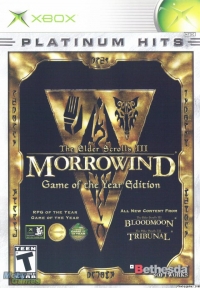 Elder Scrolls III, The: Morrowind - Game of the Year Edition - Platinum Hits Box Art