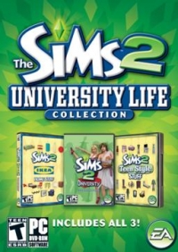 Sims 2, The: University Life Collection Box Art