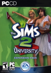 Sims 2, The: University (small box) Box Art