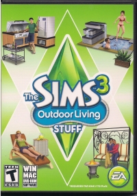 Sims 3, The: Outdoor Living Stuff Box Art