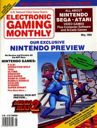 Electronic Gaming Monthly May 1989 Box Art