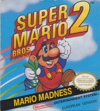 Super Mario Bros. 2 (European Version) Box Art
