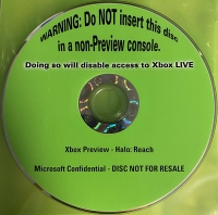 Halo: Reach (Xbox Preview / green disc) Box Art