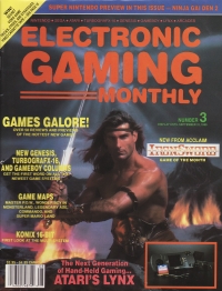 Electronic Gaming Monthly Number 3 Box Art