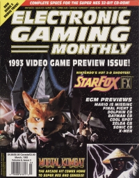 Electronic Gaming Monthly Volume 6, Issue 3 Box Art