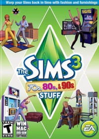 Sims 3, The: 70s, 80s, & 90s Stuff Box Art
