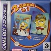 2 Games in 1: SpongeBob SquarePants: SuperSponge + SpongeBob SquarePants: Battle for Bikini Bottom Box Art