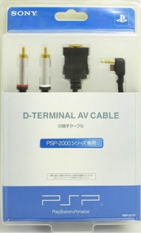Sony D-Terminal AV Cable Box Art
