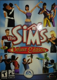 Sims, The - Deluxe Edition (PC CD-ROM box) Box Art