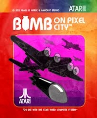 Bomb on Pixel City Box Art