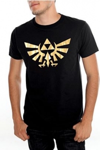 Legend of Zelda, The - Gold Triforce T-Shirt Box Art