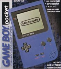 Nintendo Game Boy Pocket (Blue) [NA] Box Art