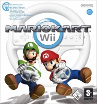 Mario Kart Wii - Wii Wheel Inside (black PEGI) Box Art