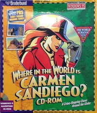 Where in the World Is Carmen Sandiego? CD-ROM Box Art