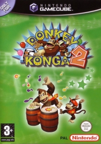 Donkey Konga 2 Box Art