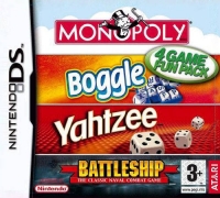 Monopoly / Boggle / Yahtzee / Battleship Box Art